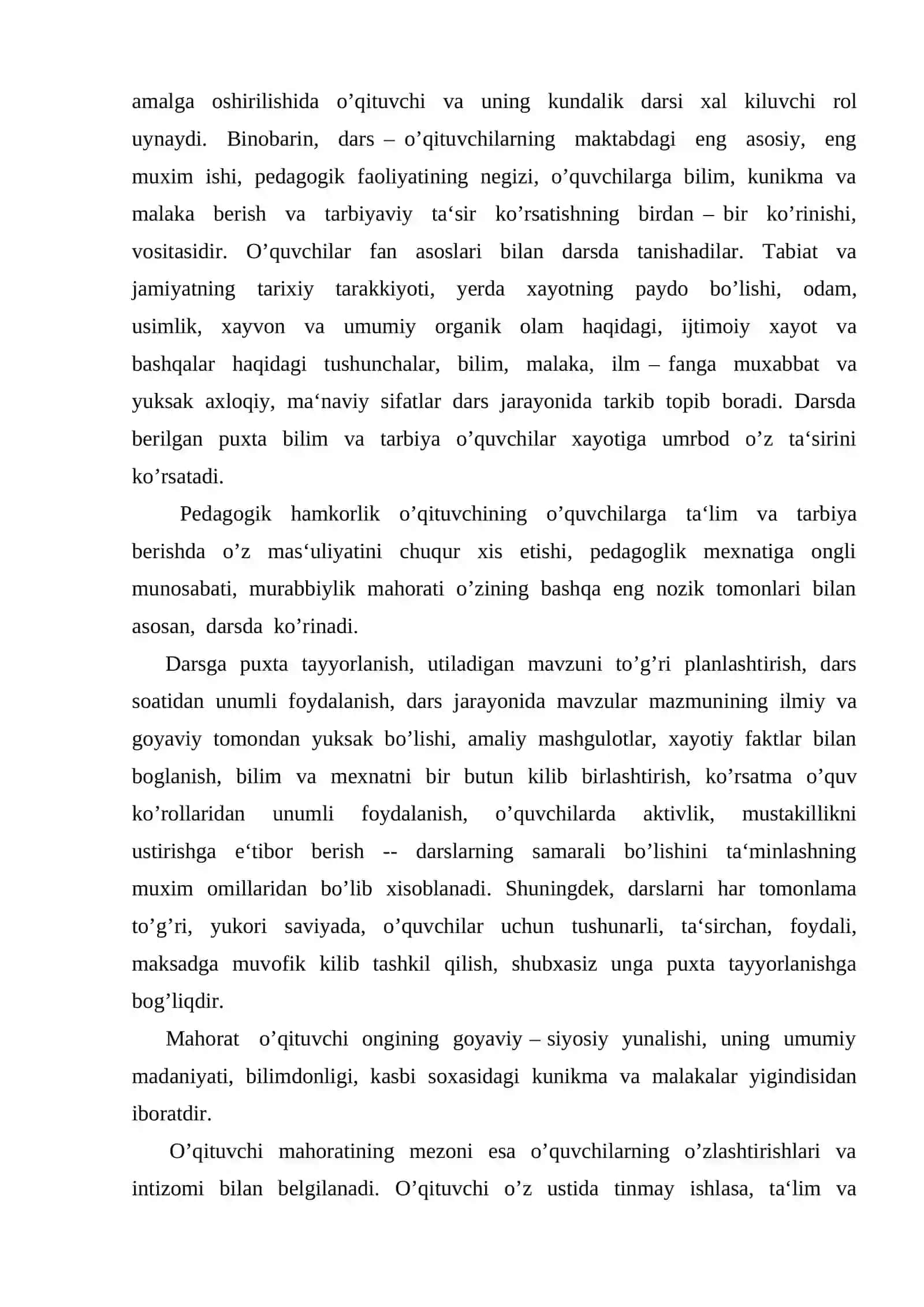 O’qituvchining Pedagogik Mahorati 4
