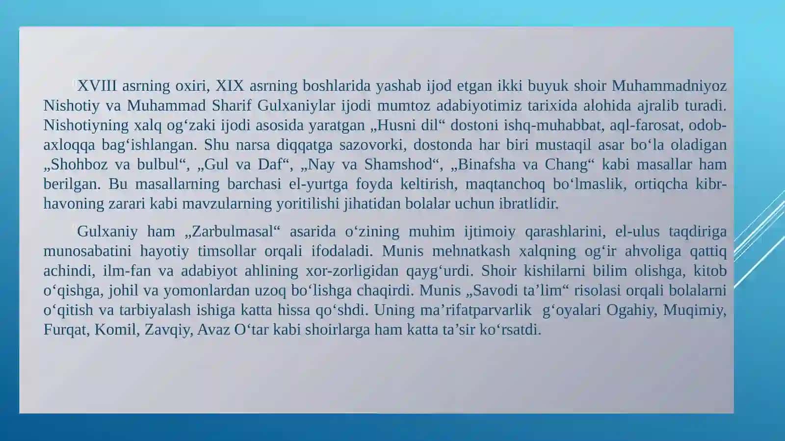 O‘zbek bolalar adabiyoti (umumiy tahlil) 4