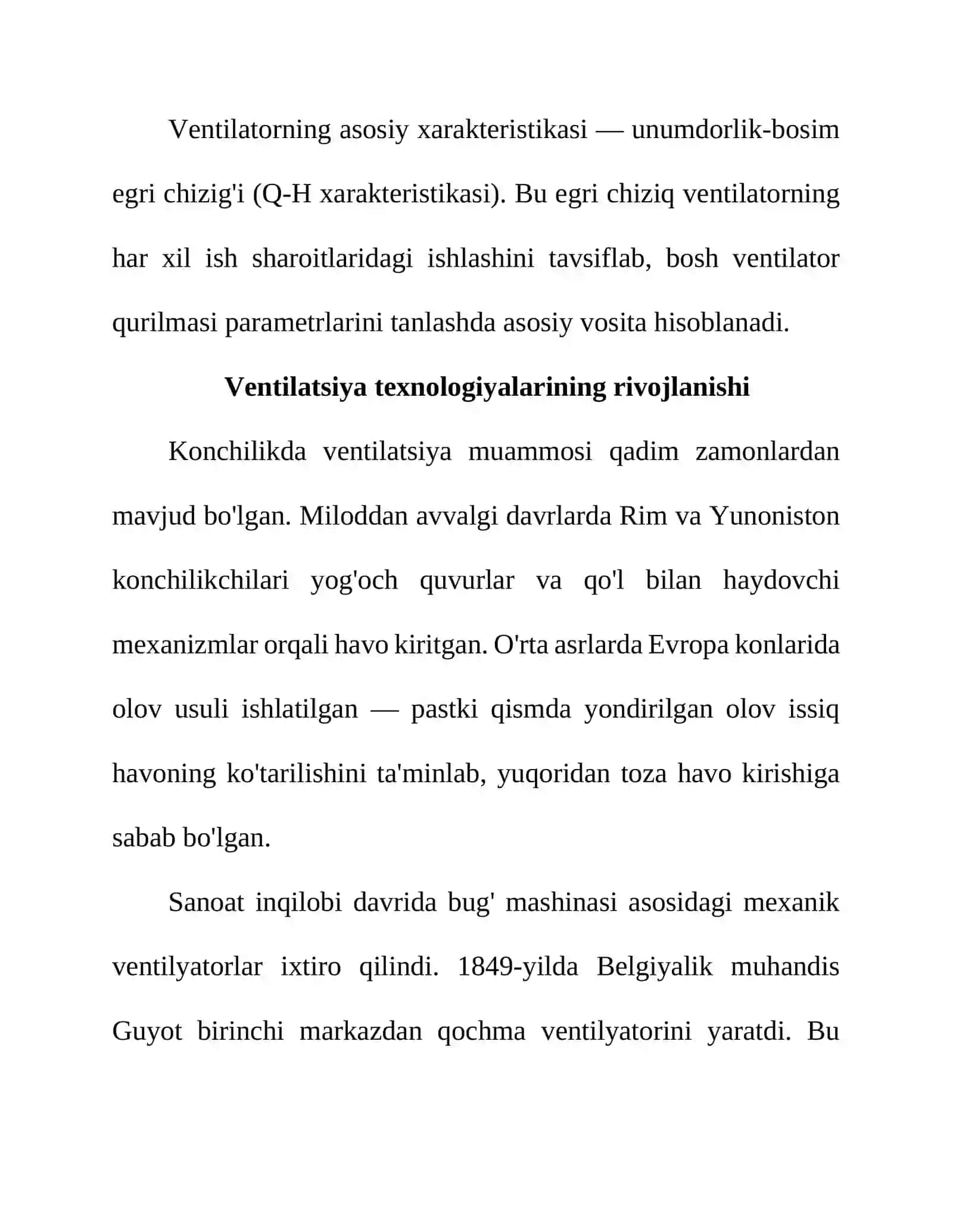 Bosh ventilyator qurilmasi haqida umumiy ma'lumot 4