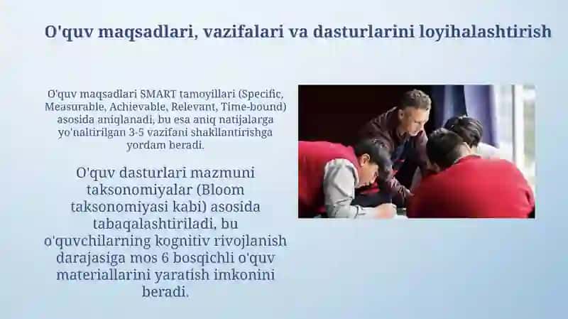 O'quv jarayonini rejalashtirishga nisbatan yondashuvlar 4