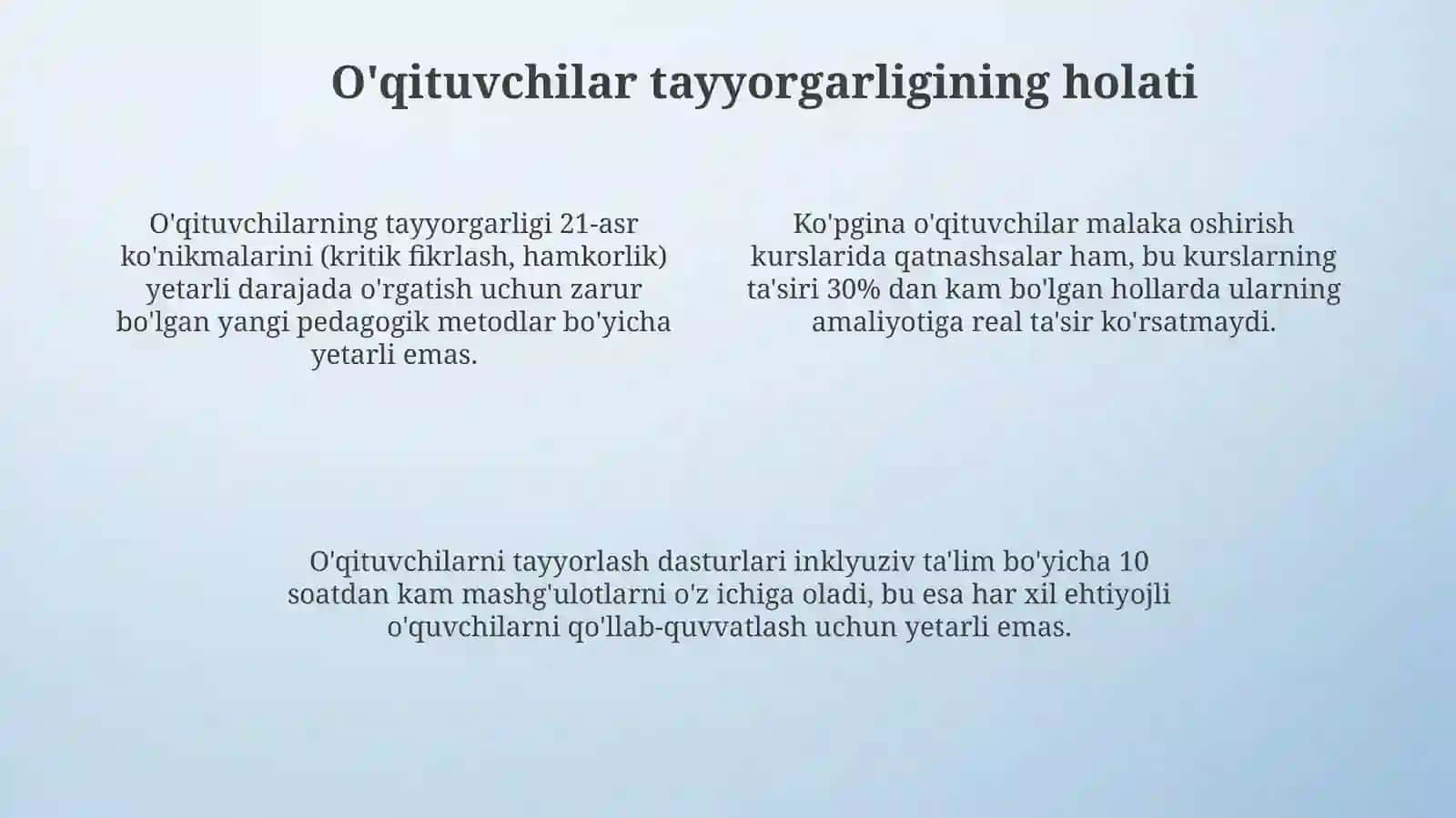 Ta'limdagi muommolar va maktabda ijtimoiy ish 4