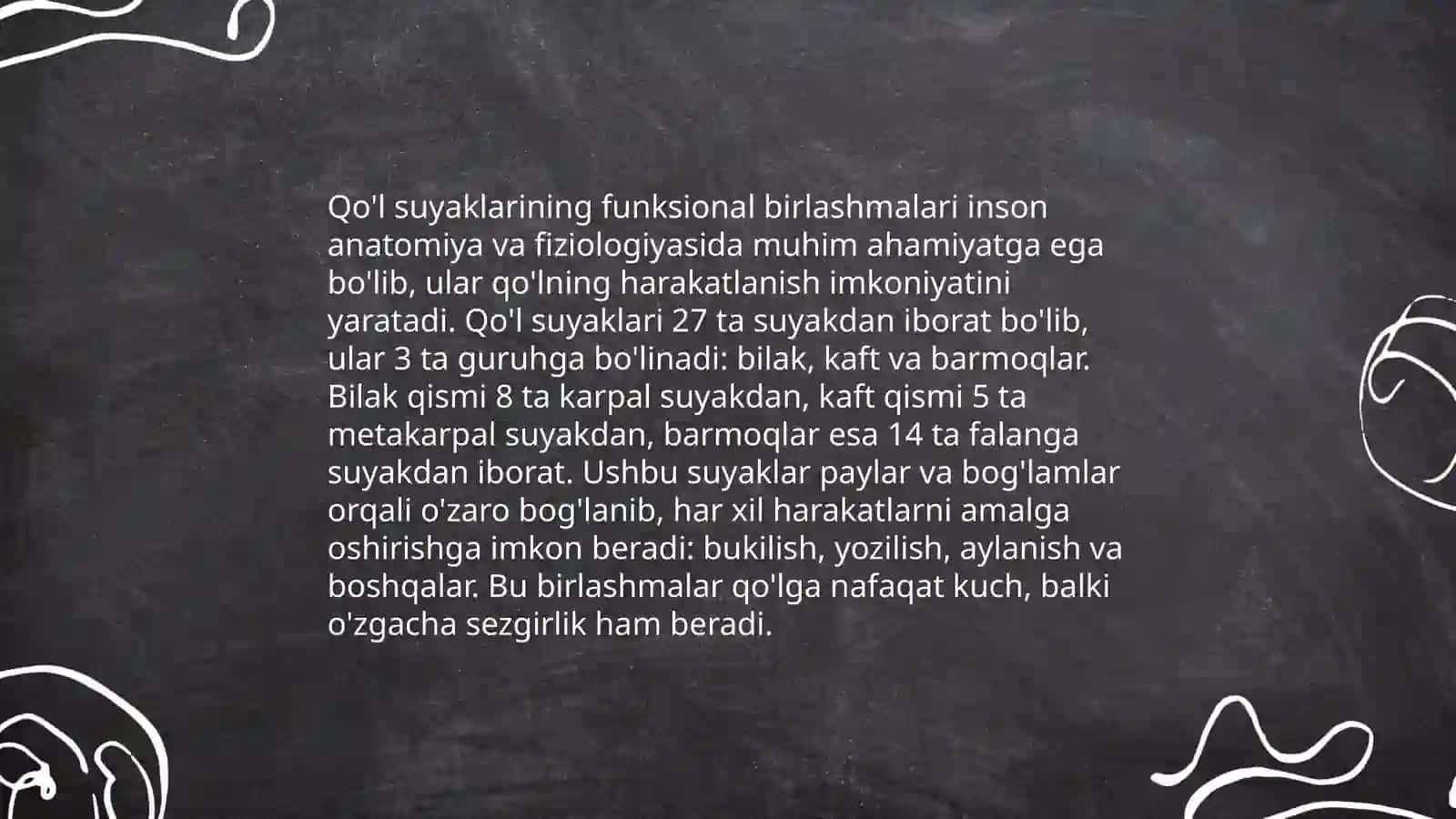 Qo'lning erkin suyaklari birlashmalari 4