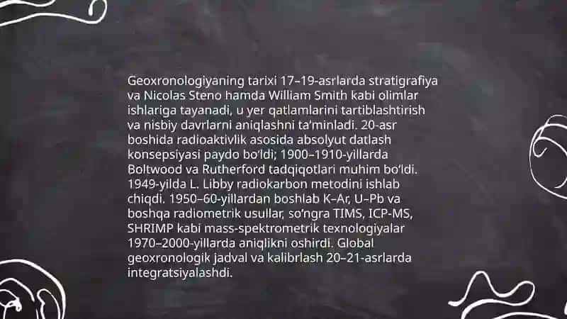 Geoxronologiyaga kirish 4
