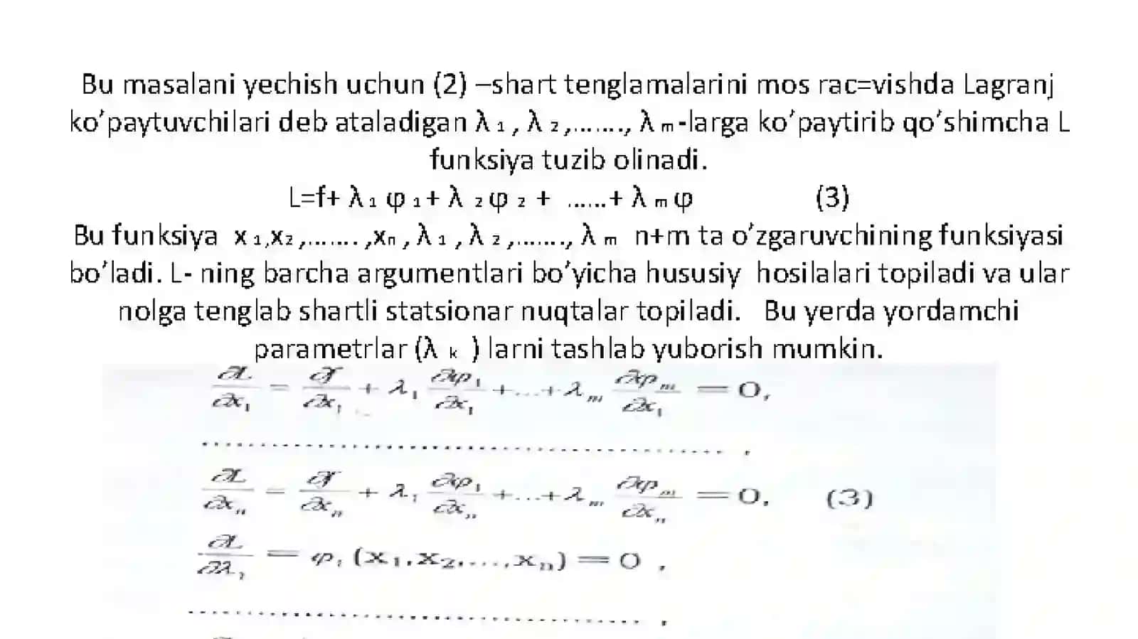 Birnechao‘zgaruvchi funksiyaningekstremUmlari 4