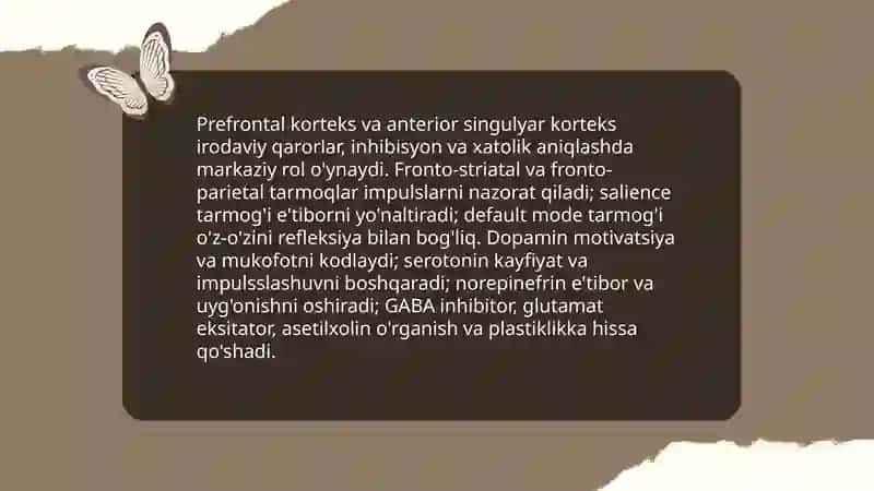 Irodaviy boshqaruv va o'zini nazorat qilish mexanizmlari 4