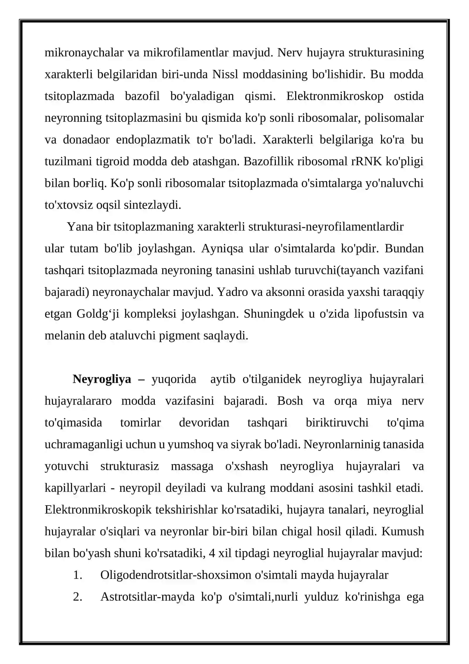 Nerv oxirlari, uchlari, sinapslar 4