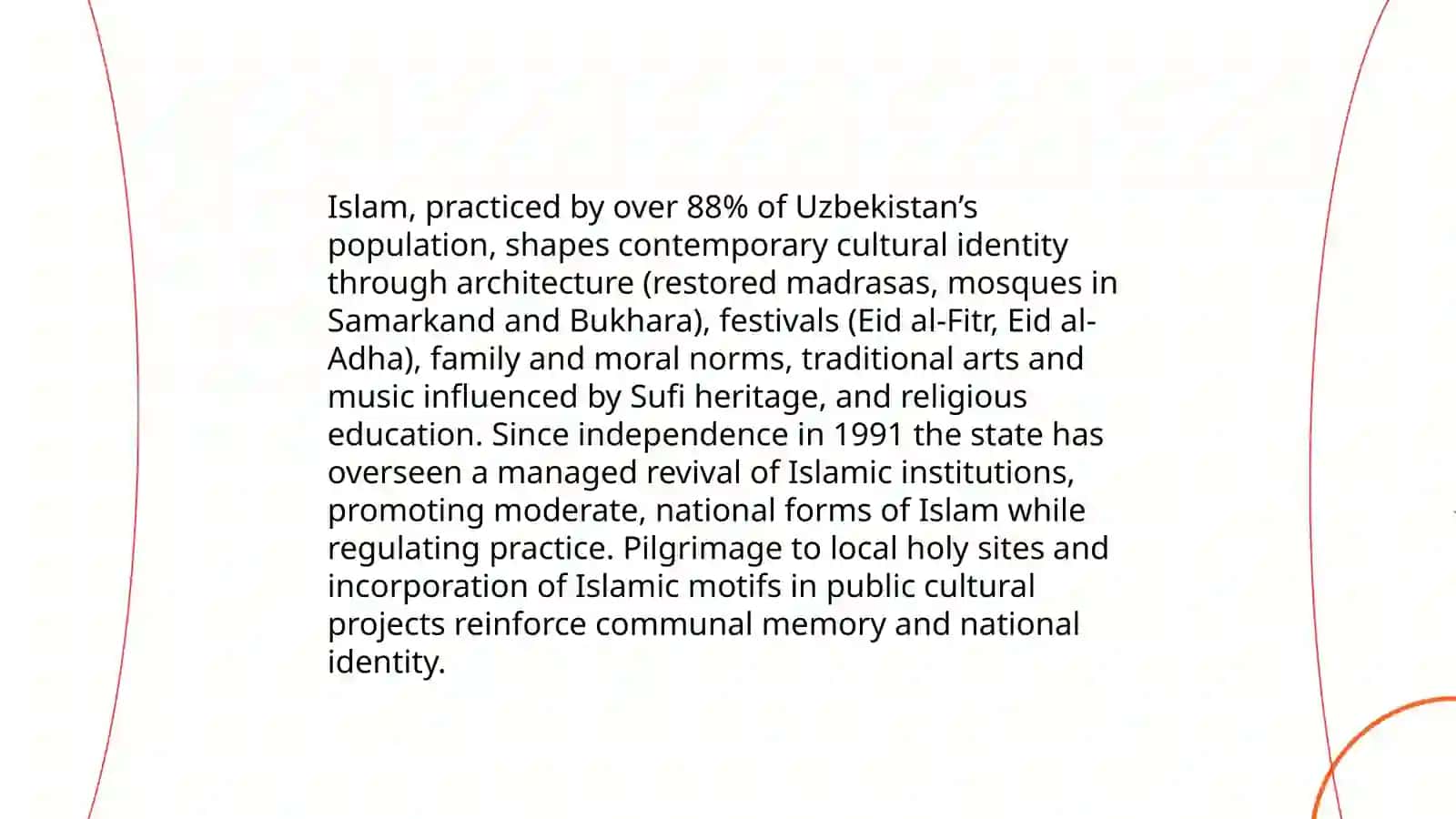 Spiritual and Cultural Development in the Republic of Uzbekistan 4