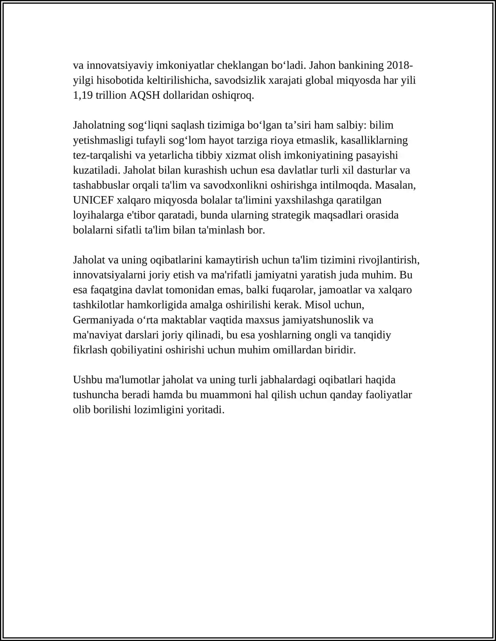 JAHOLATGA QARSHI MARIFAT 4
