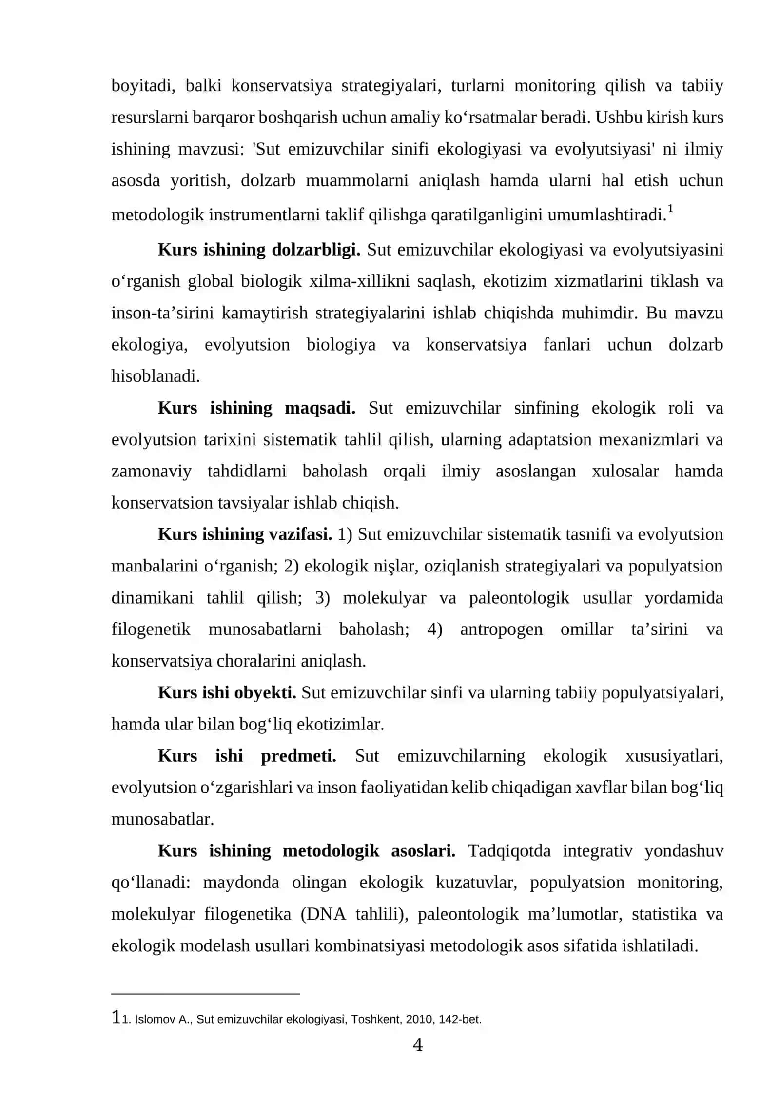 SUT EMIZUVCHILAR SINIFI EKOLOGIYASI VA EVOLYUTSIYASI 4