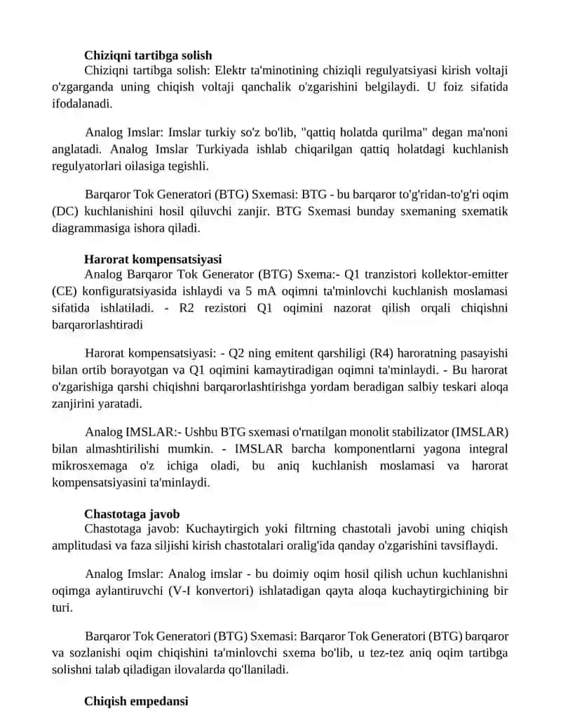 Barqaror Tok Generatori (Btg) Sxemasi 4