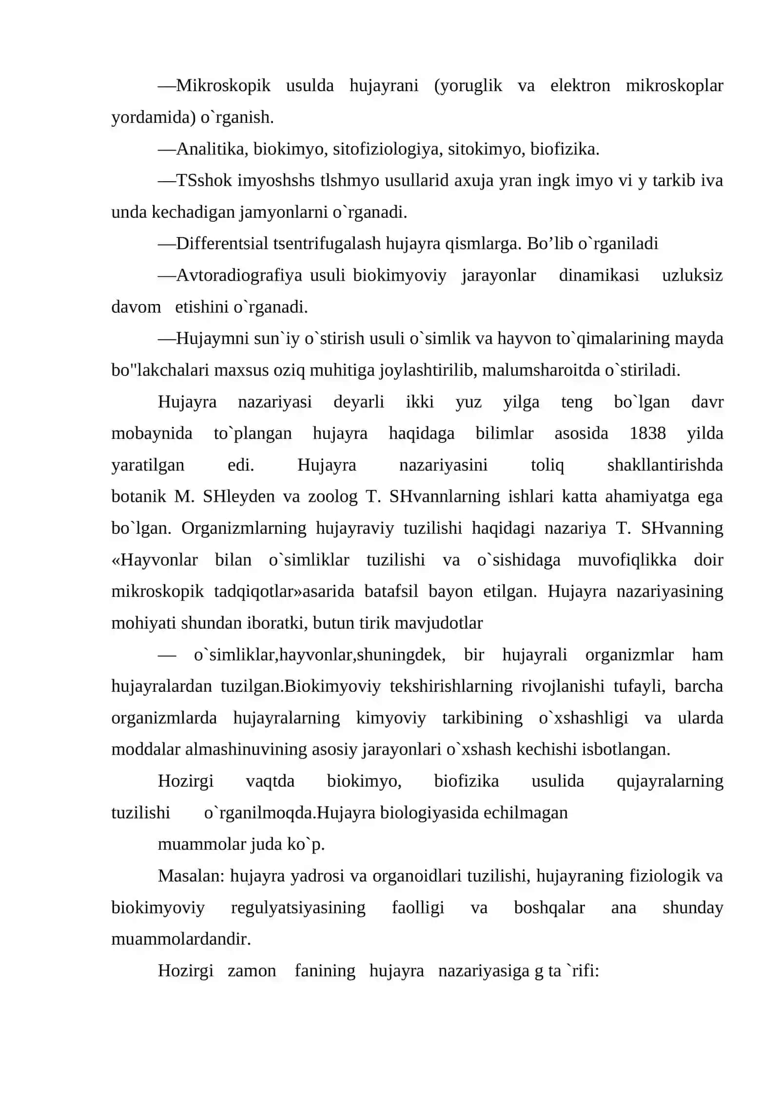 Sitologiya asoslari sitologiya fani, predmeti va uni o`rganish usullari 4