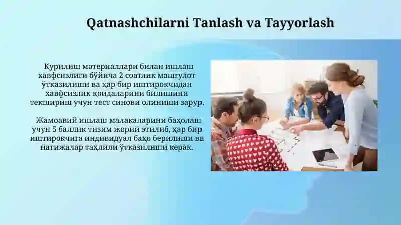 Qurilish oʻyinlari va ularni tashkil etish 4