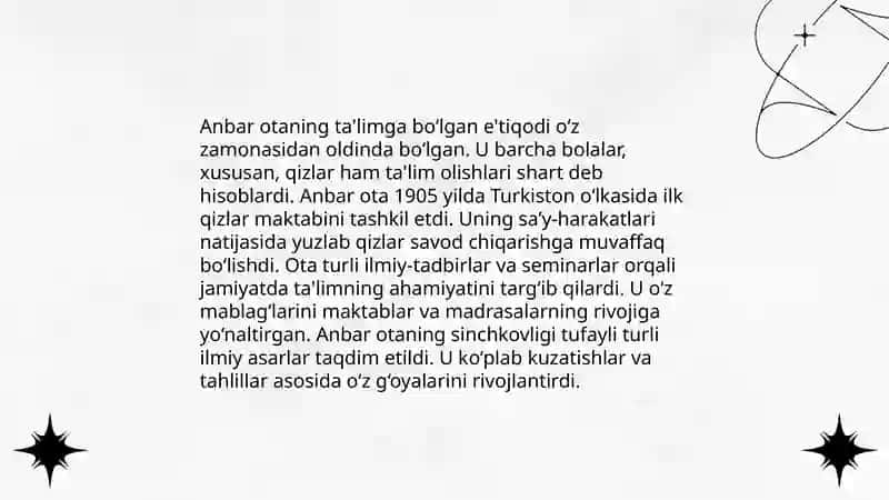 Anbar otaning pedagogik fikrlari 4