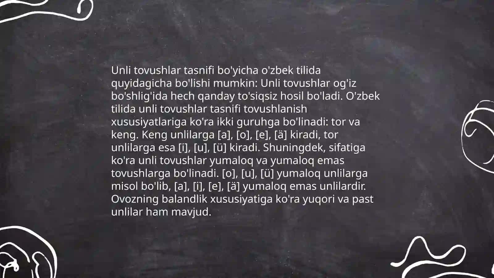 Fonetika Unli va undosh tovushlar 4