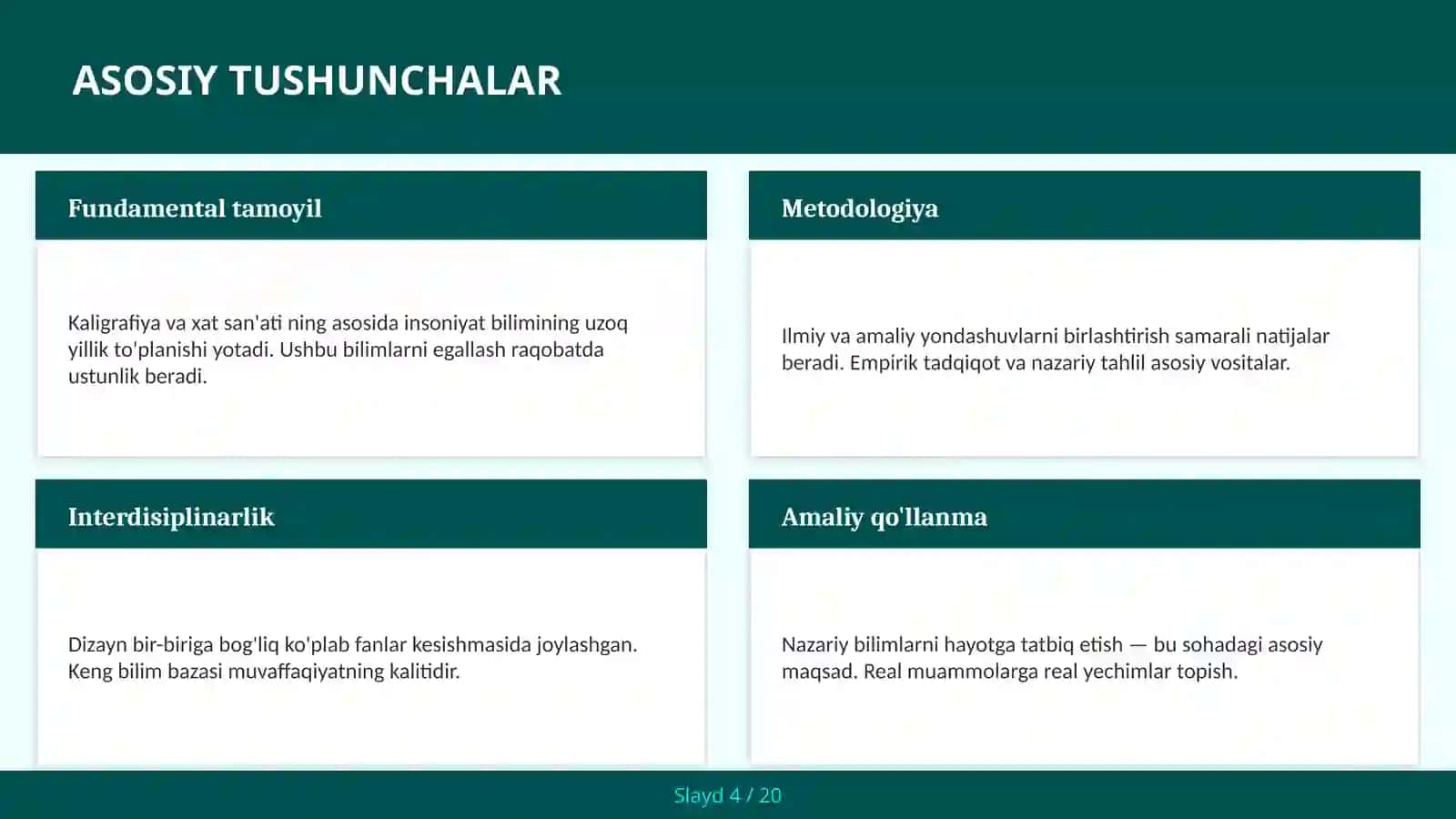KALIGRAFIYA VA XAT SAN'ATI 4