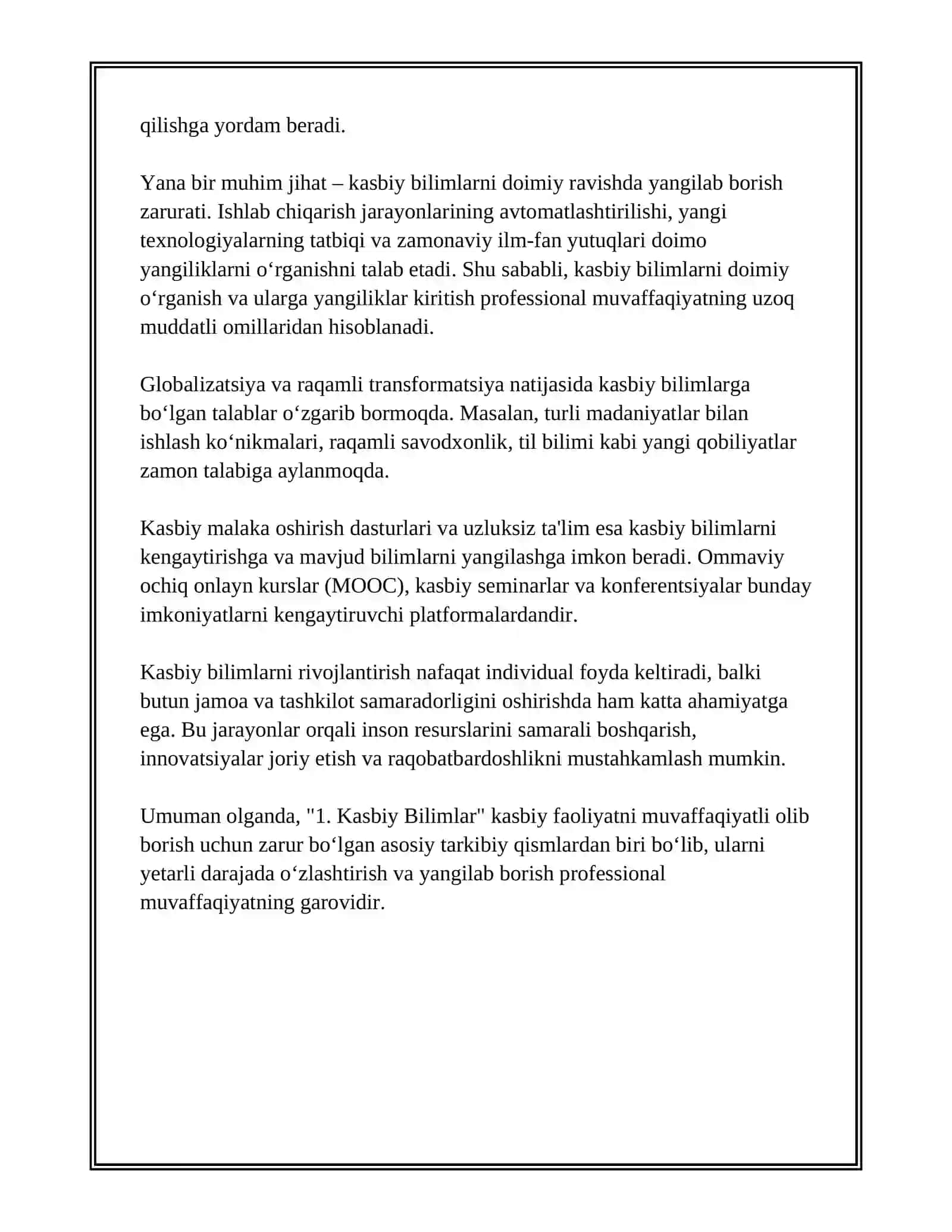 PROFESSIONAL QOBILIYAT TARKIBIY QISMLARI 4