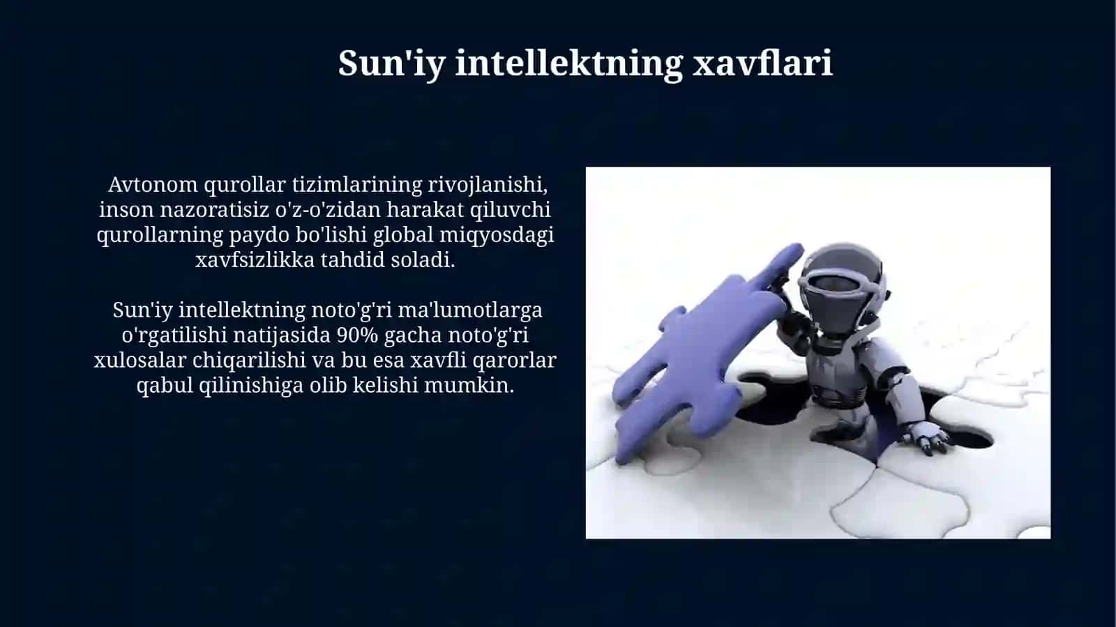 Sunʼiy intellekt-xavf qulaylik va kelajakdagi oʻzgarishlar 4