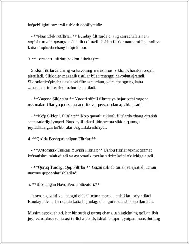 QURUQ CHANG USHLAGICHLAR 4