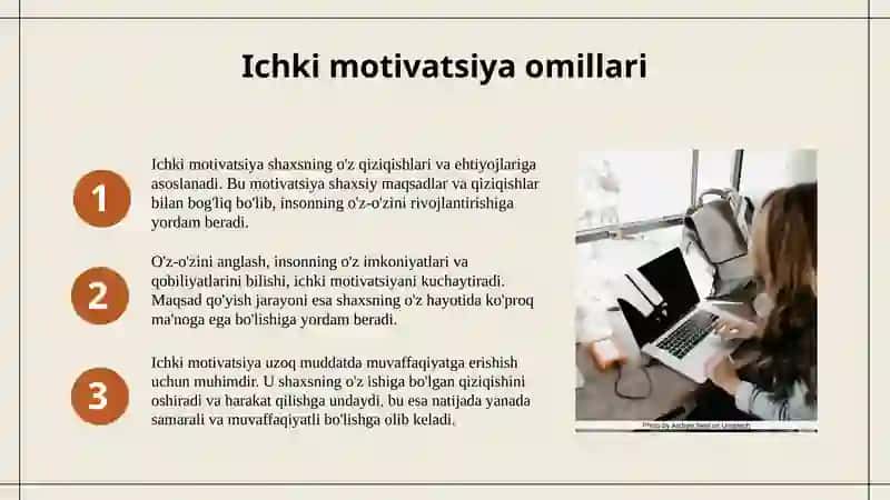 Shaxslar va guruhlarning motivatsiyasi 4