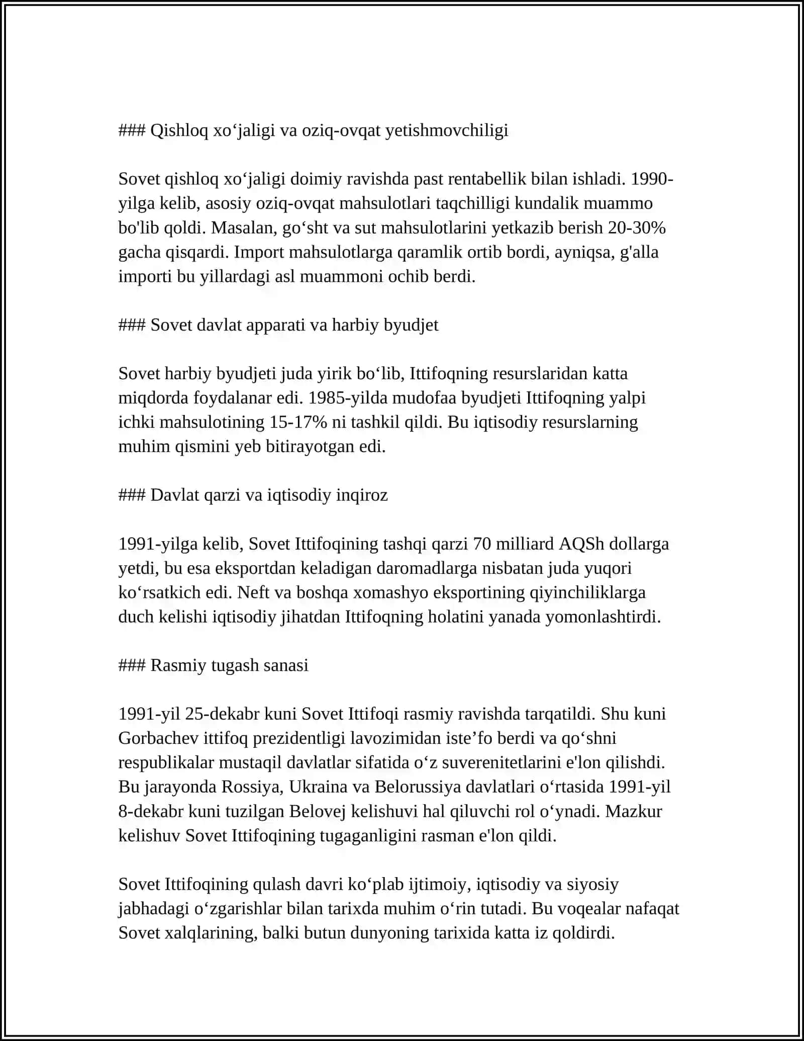 MUSTAQIL OʻZBEKISTON RESPUBLIKASI YARATILISH TARIXI 4