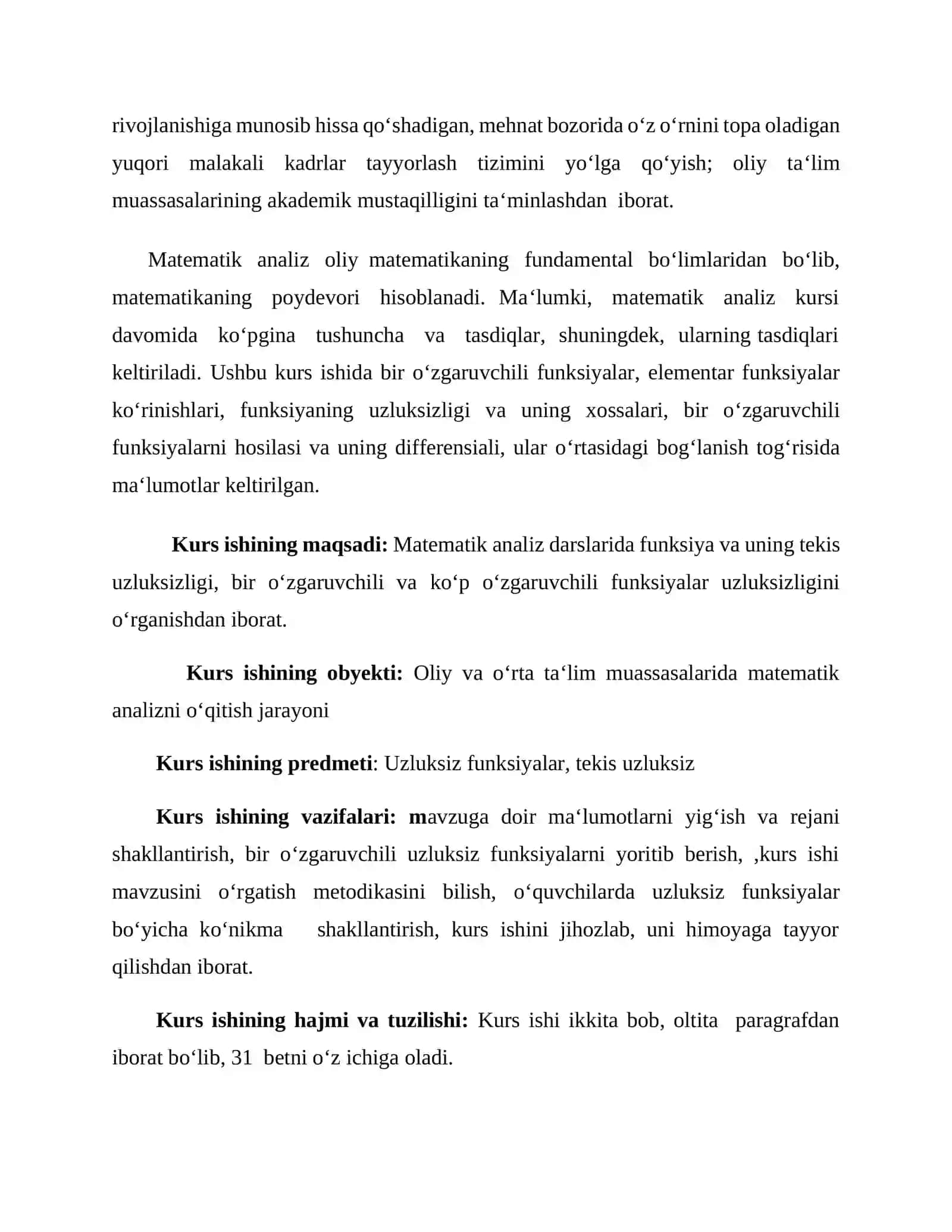 Uzluksiz funksiyalarning xossalari va tekis uzluksizlik 4