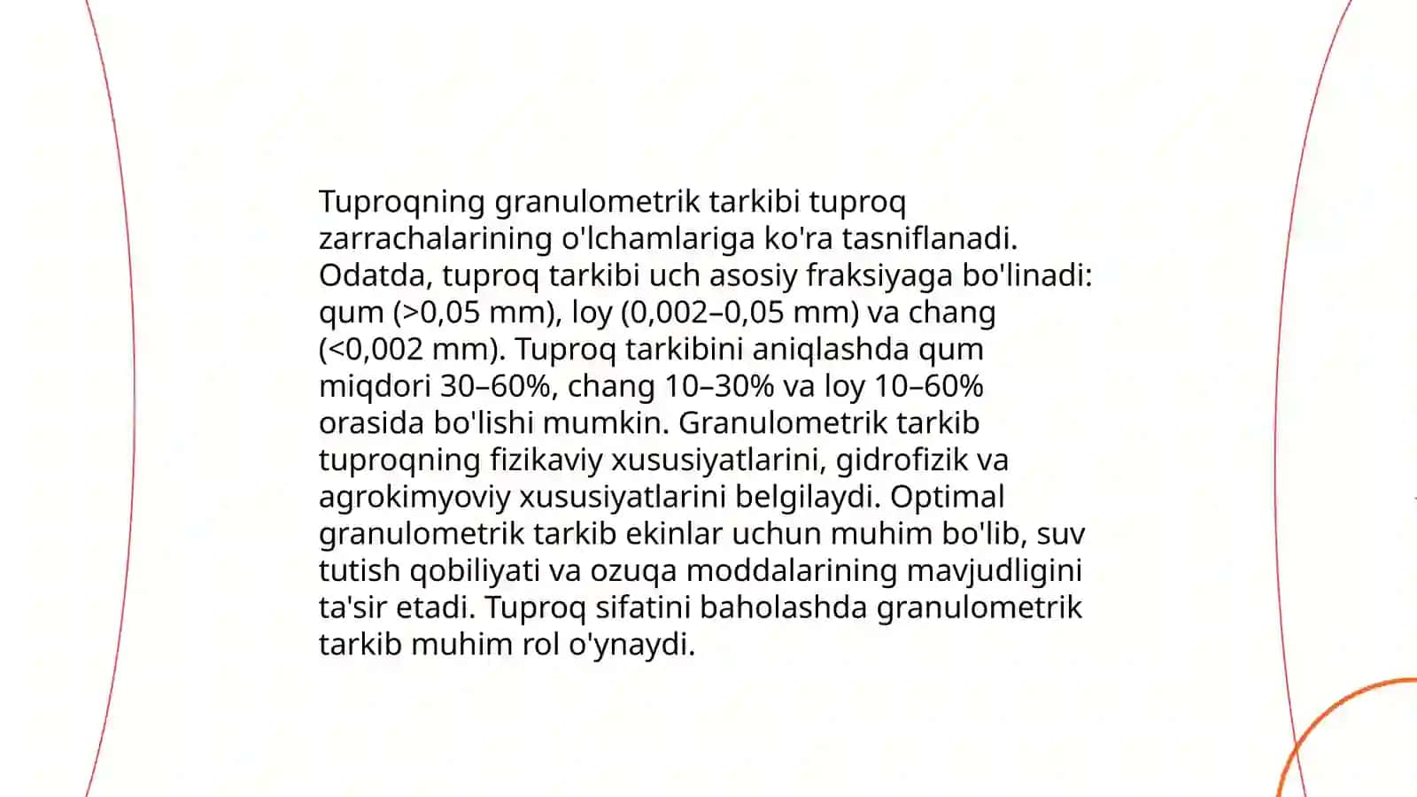 Tuproqning mexanik tarkibi 4
