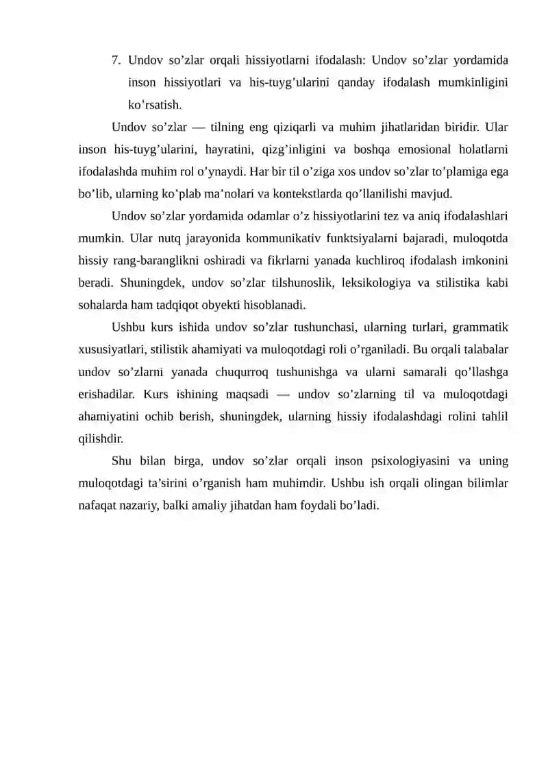 Undov so’zlar haqida 4