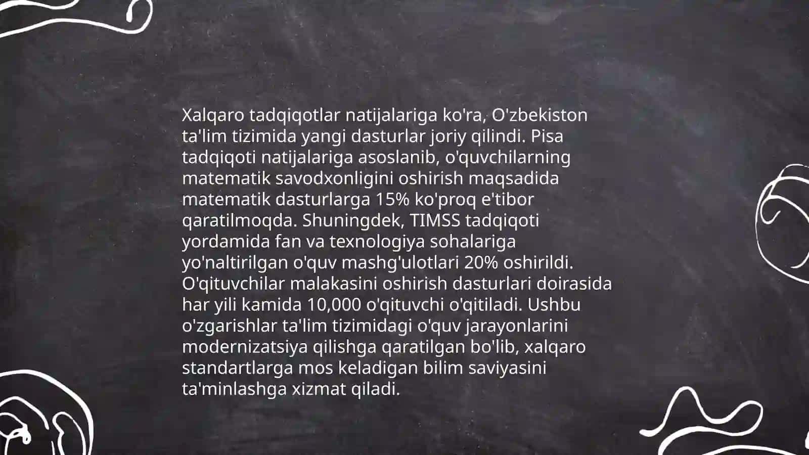 Xalqaro Ta'lim Sifatini Baholash Tadqiqotlari 4