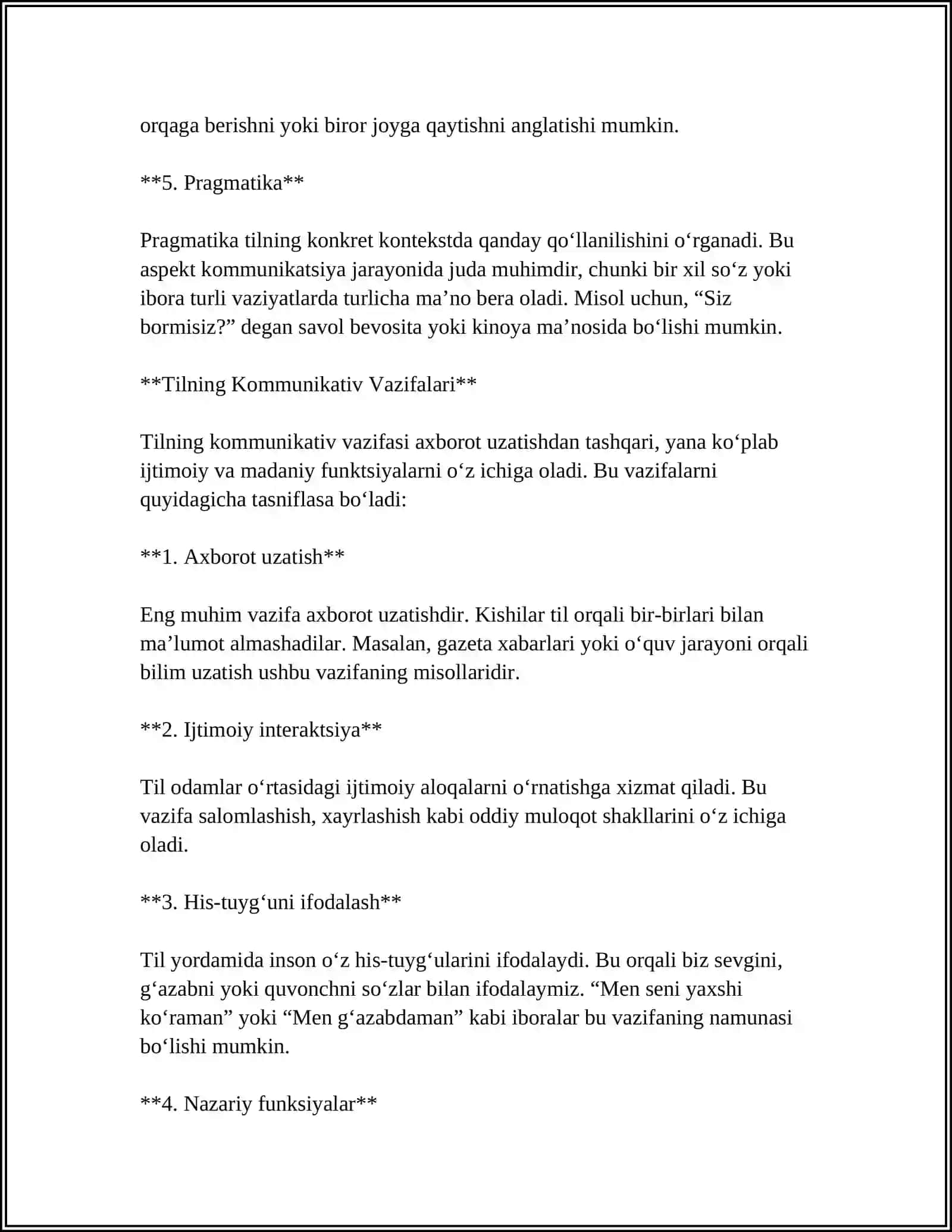 TILNING TIZIM SIFATIDAGI MOHIYATI 4