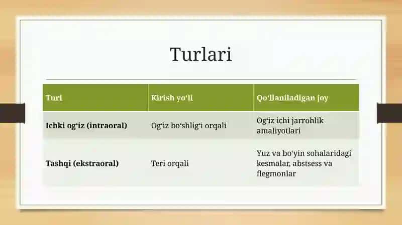 Insizival og`riqsizlantirishni og`iz ichi va tashqi usuli 4