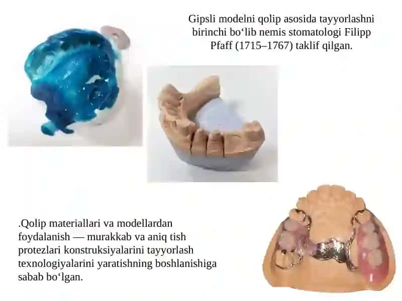 Modellar, modellarning tasnifi. Maksadlari bo'yicha modellarning turlari. Gipsli modellar (ishlaydig 4