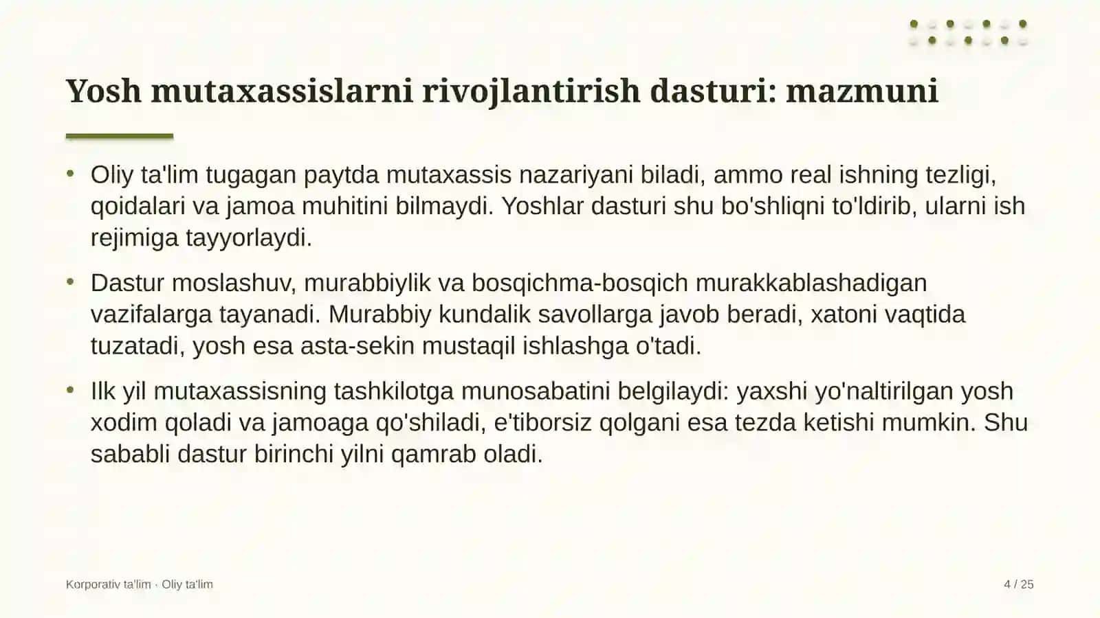 qog'oz sanoatida yosh mutaxassislarni rivojlantirish dasturi 1682 4