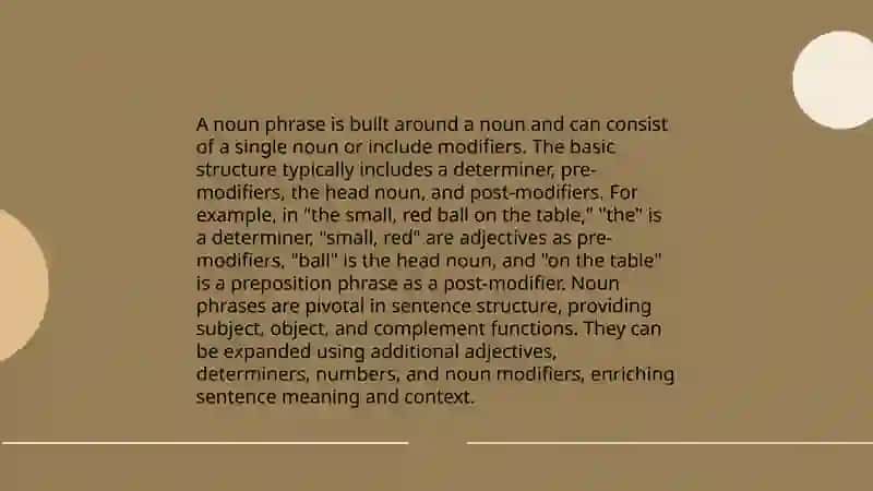Noun Phrases 4