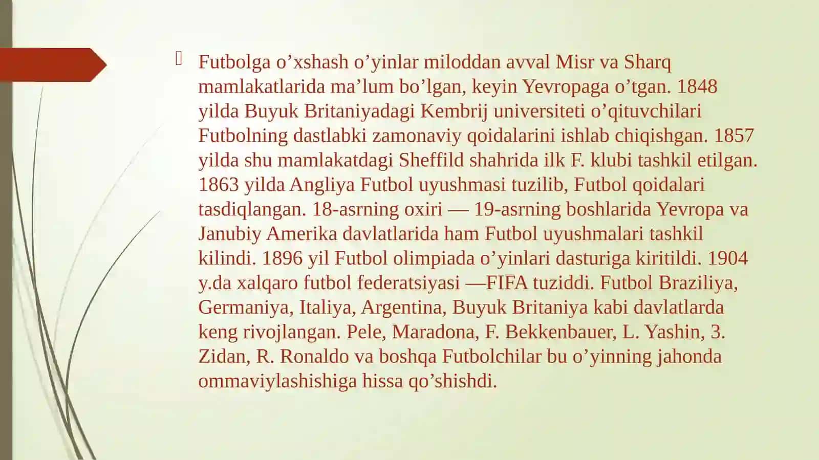 Futbol tarixi 4