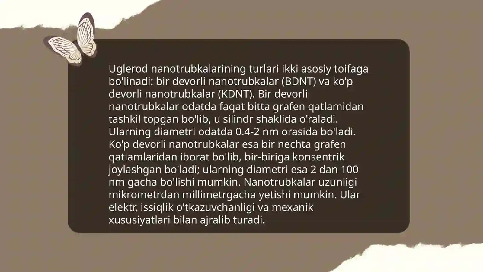 Uglerod nanotrubkalari va boshqalar 4