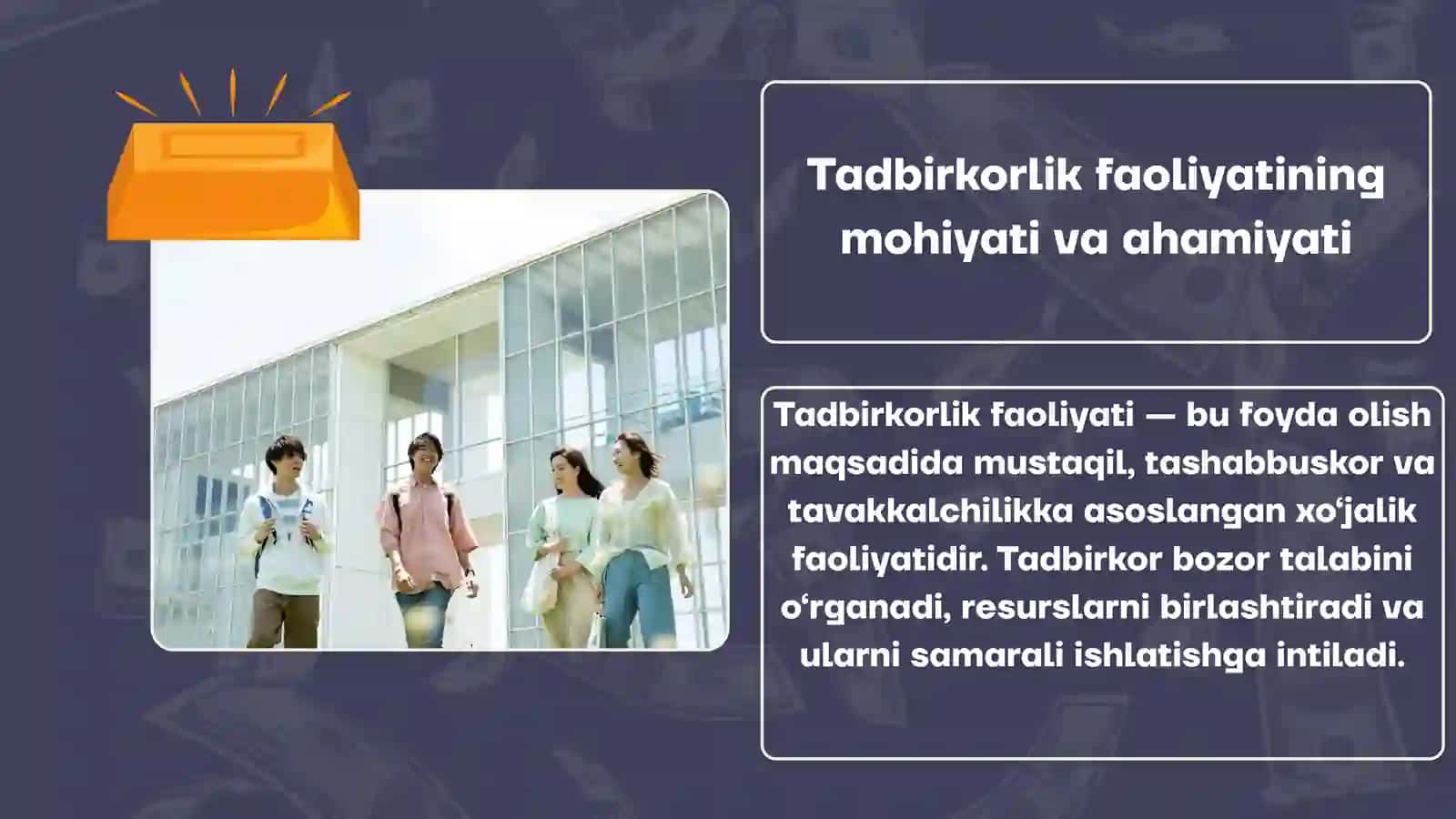 Tadbirkorlik kapitali va uning harakati 4