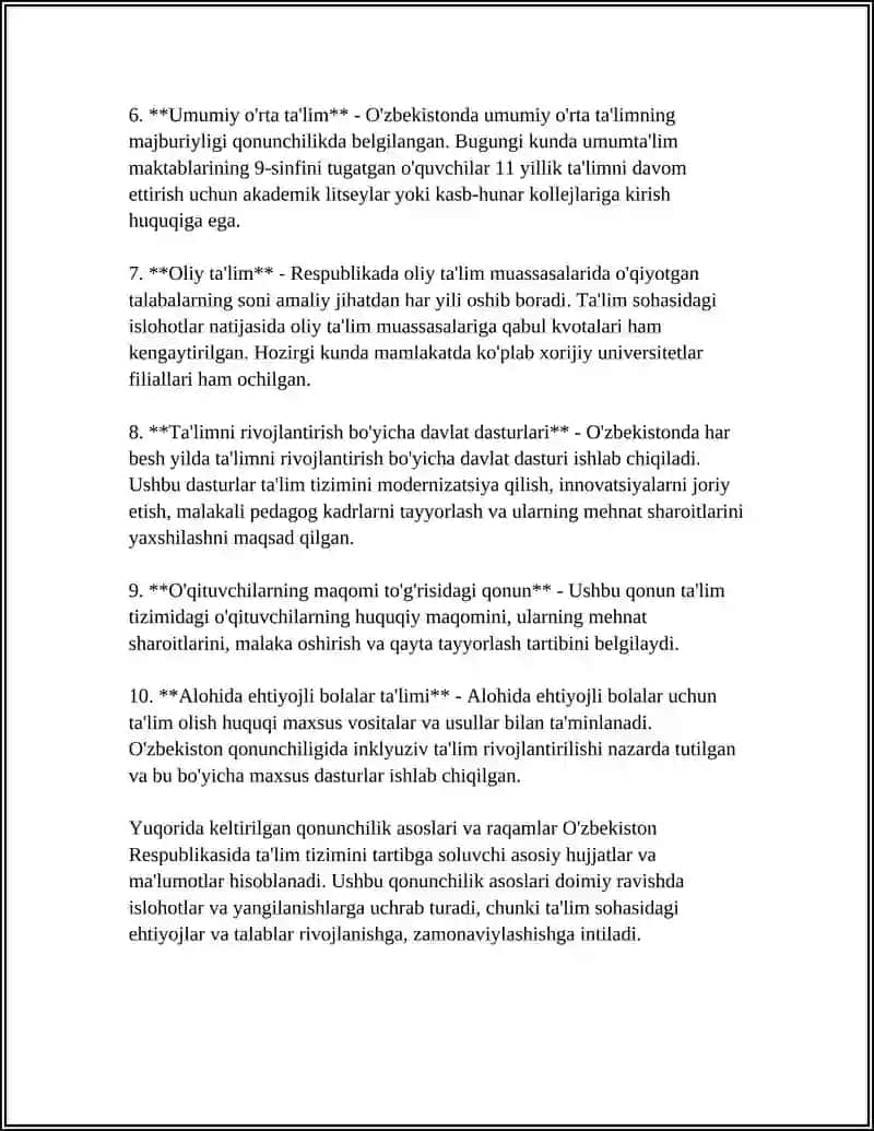 REFERAT Mavzu: KAREYADA TALIM TIZIMI 4