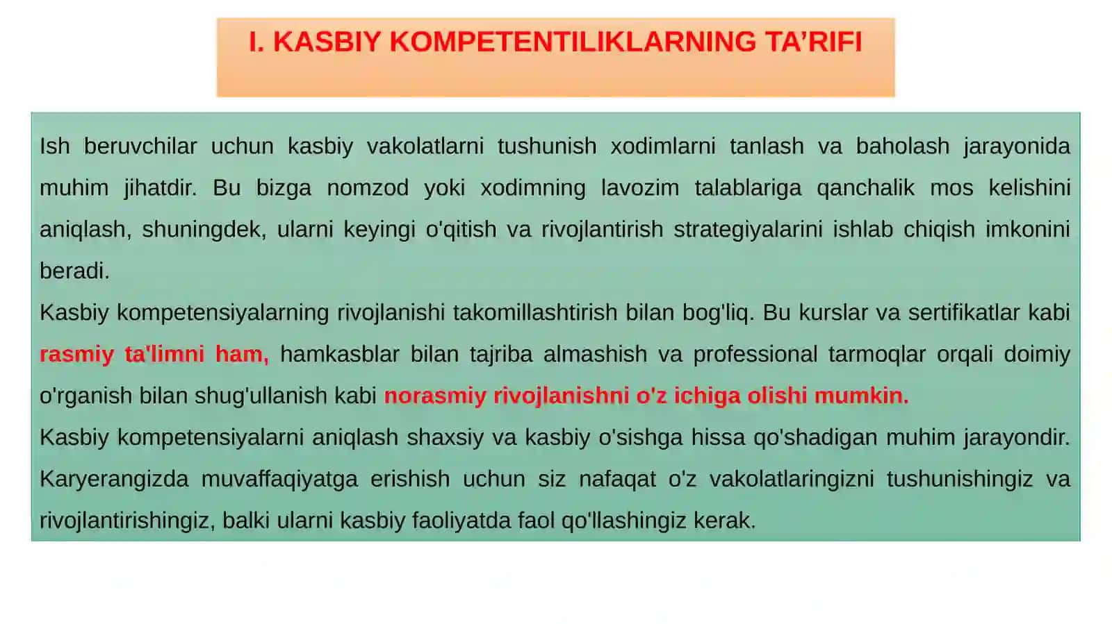 Kasbiy kompetentsiyalar 4