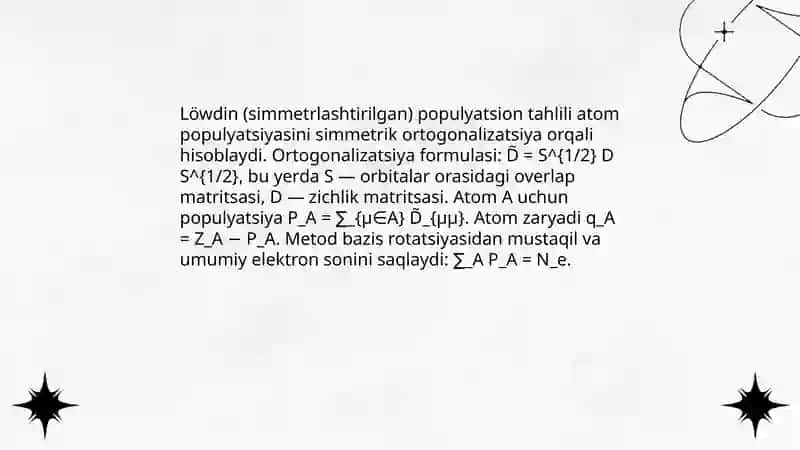 Zaryad taxsimlash analiz usillari 4