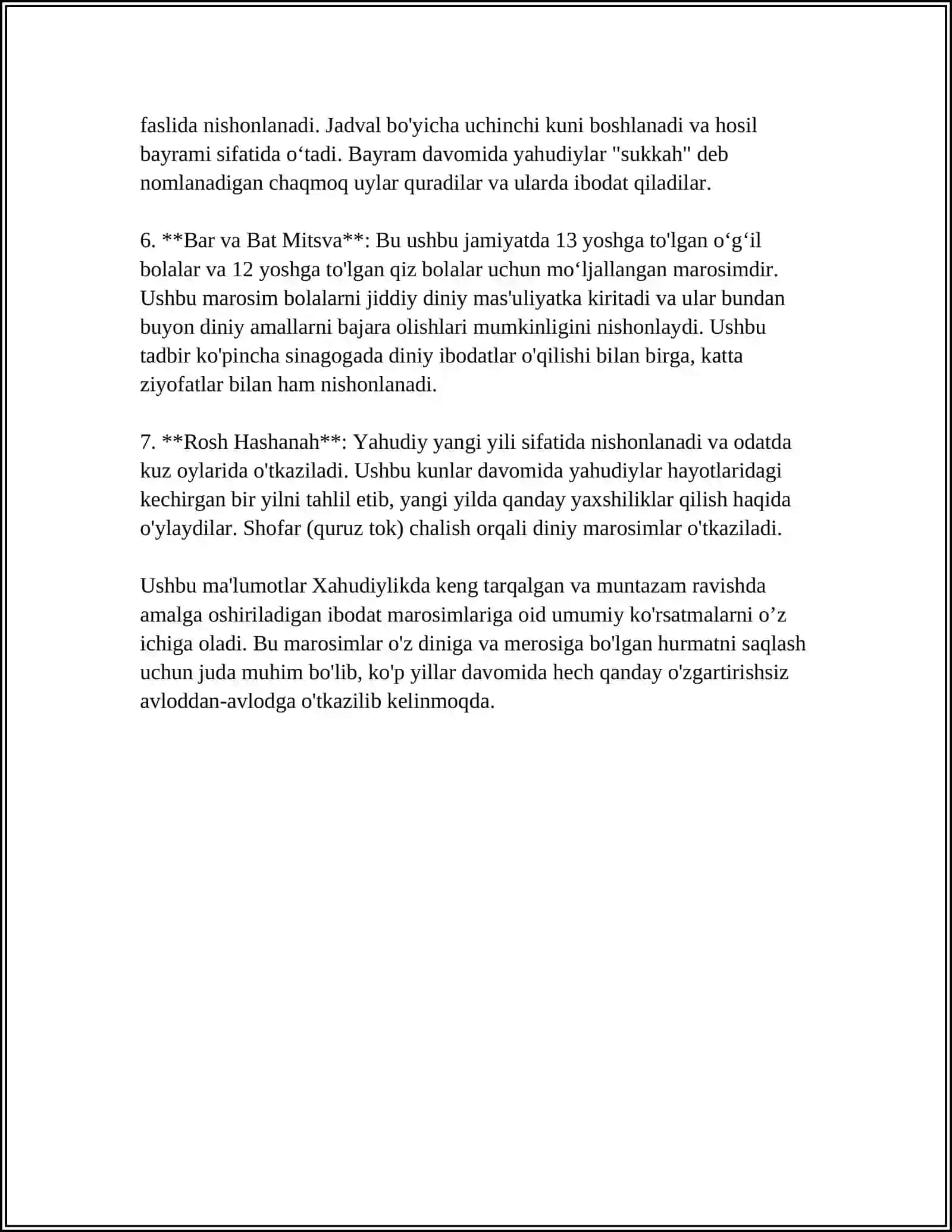 Xahudivlikta ibodat marosimlari 4