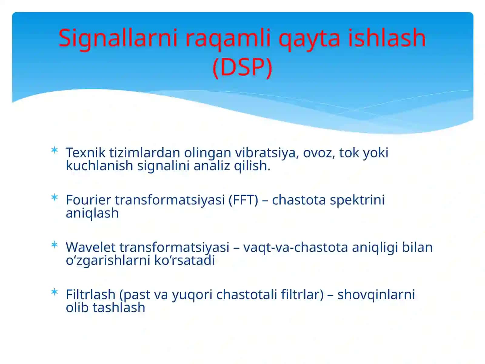 Elektromexanik tizimlarning diagnostikasi va ishonchliligi 4