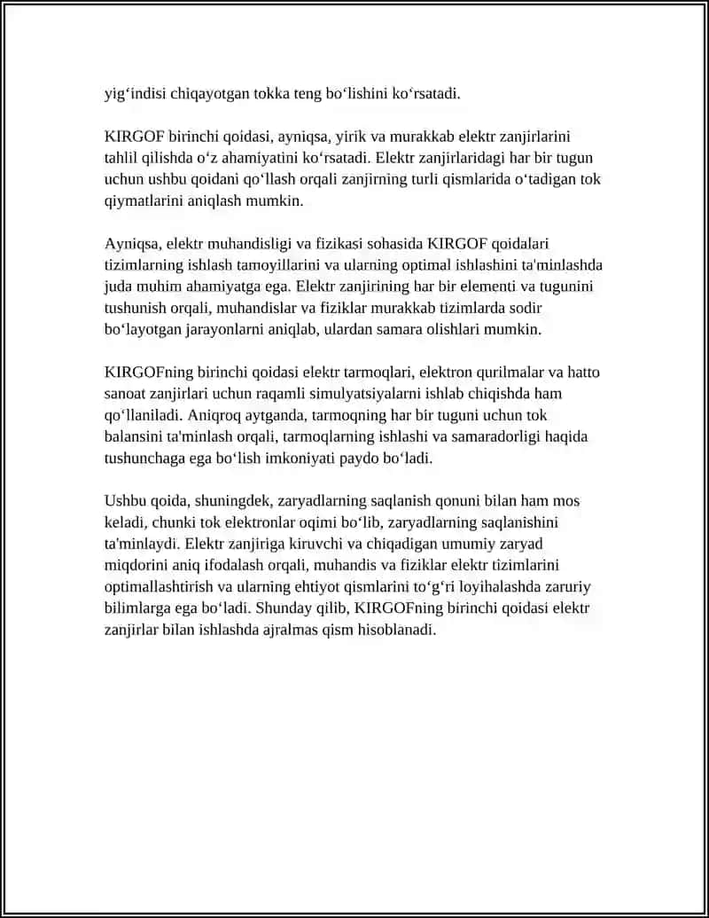 KIRGOF QOIDALARI. JOUL-LENS QONUNI 4