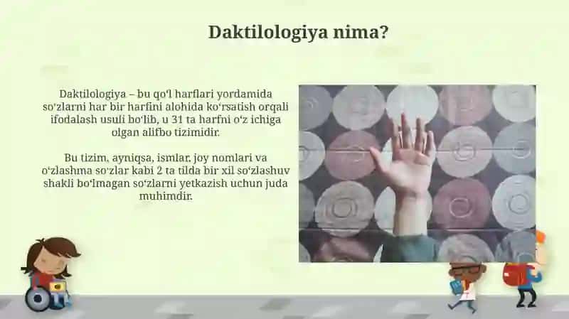 Daktilologiyada yangi ishoralarning imo- ishoralar tizimidagi oʻrni 4