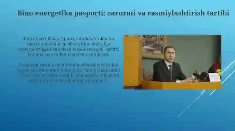 Jamoat binolarida energoaudit Binoning energetik pasportizatsiyalash 4
