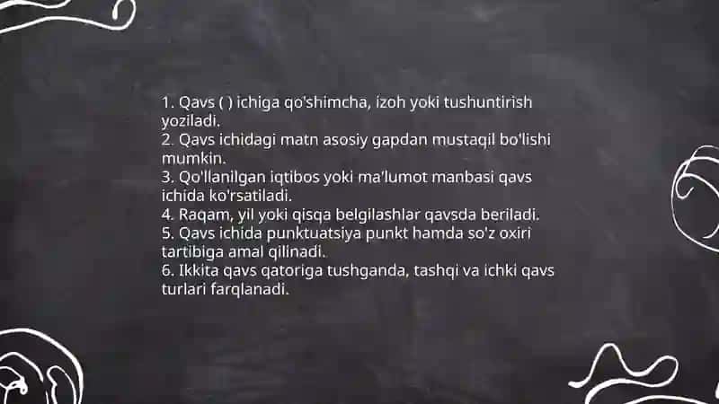 O‘zbek tilida tinish belgilari 4