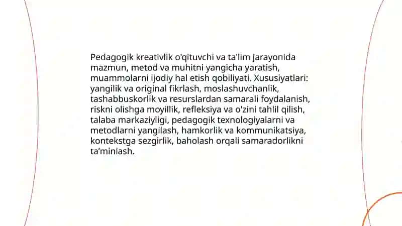 Pedagogik kompetentlik va kreativlik 4