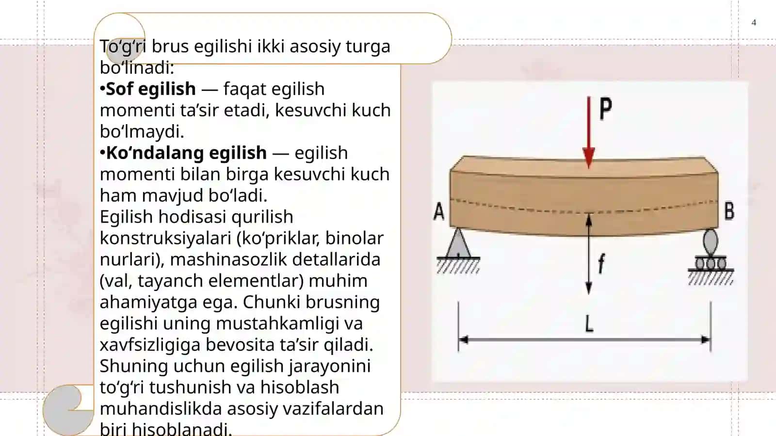 Toʻgʻri burusning egilishi 4