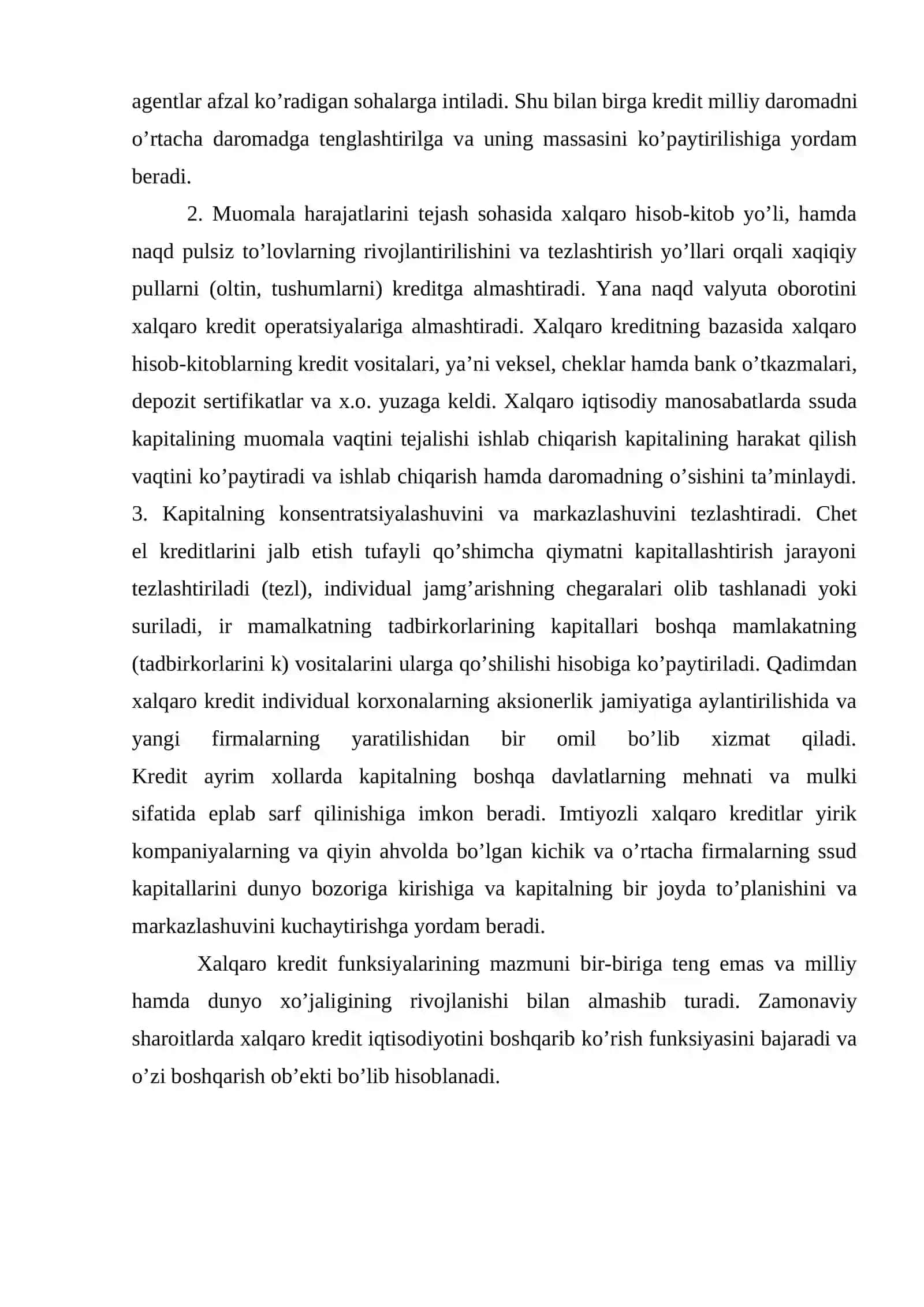 Xalqaro xususiy firmalar (tijorat) kredit 4