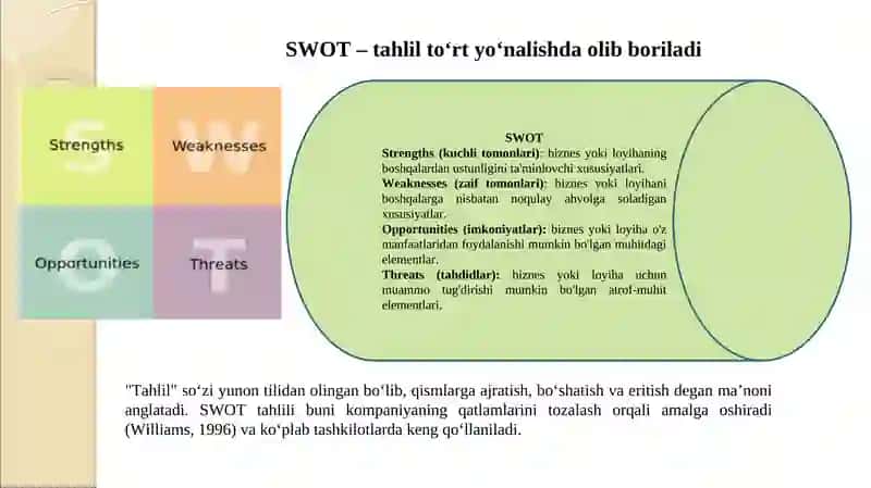SWOT tahlili 4