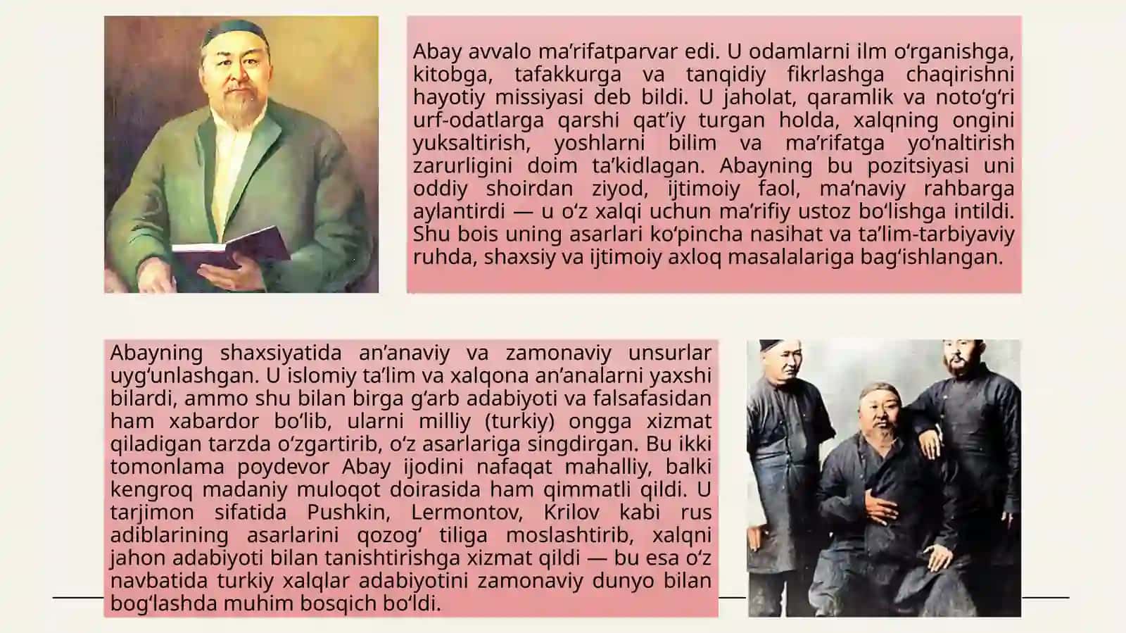 Abayning turkiy xalqlar adabiyotidagi o‘rni 4